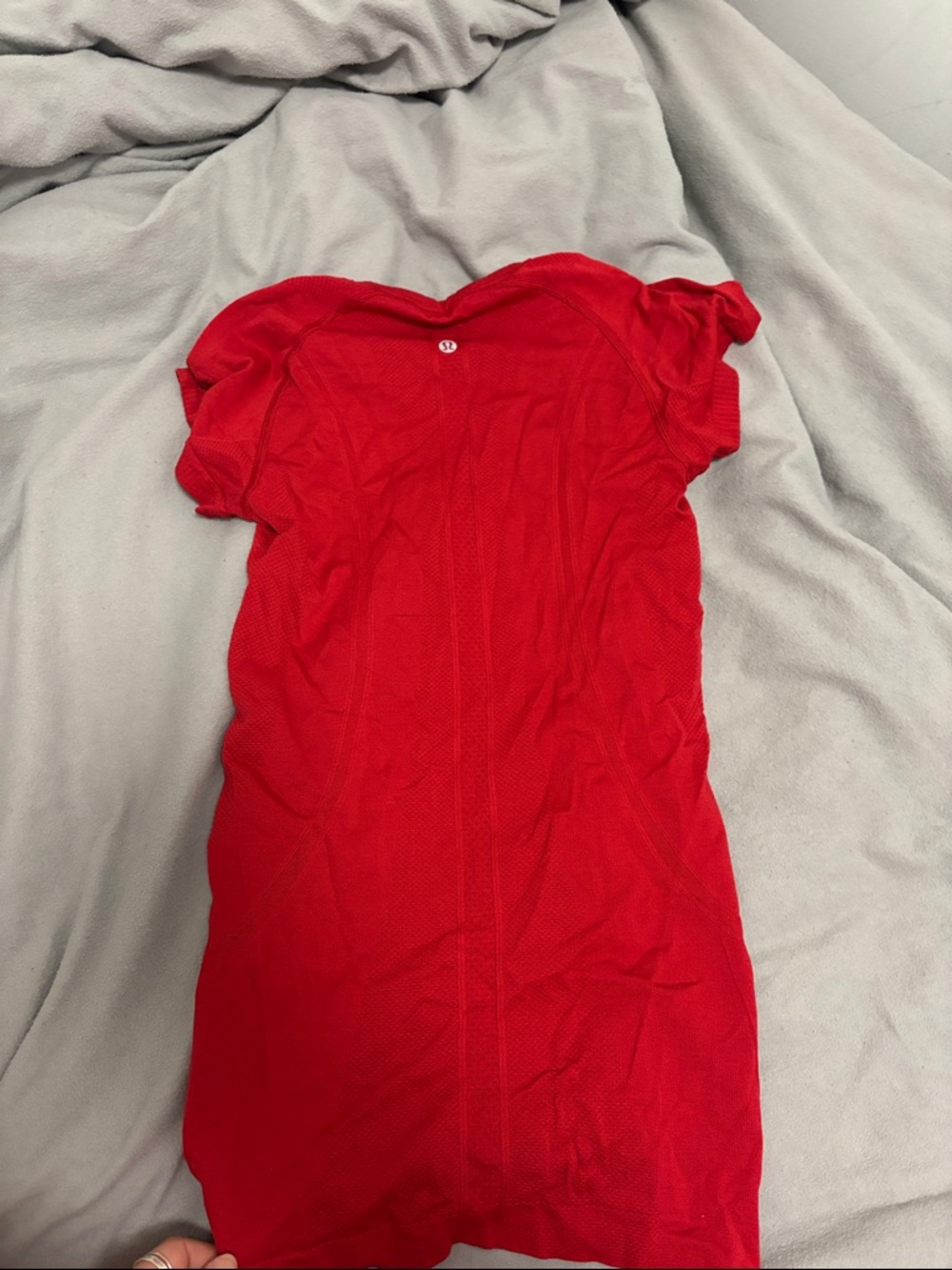 lululemon athletica Red Short Sleeve Tee